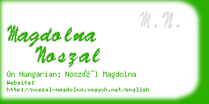magdolna noszal business card